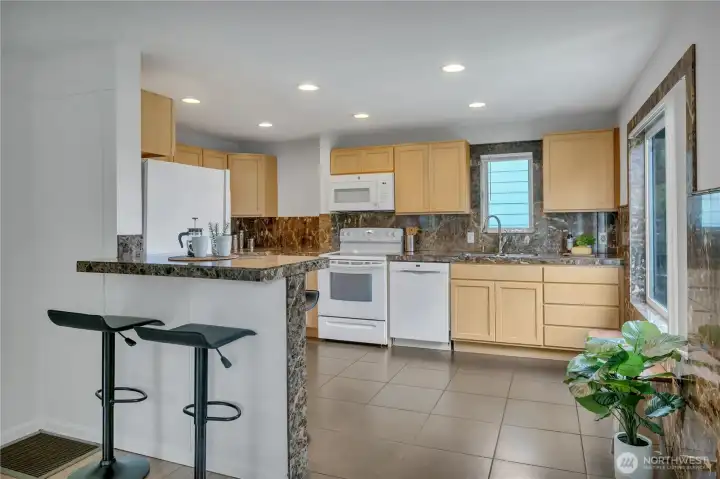 Kitchen with space for breakfast nook