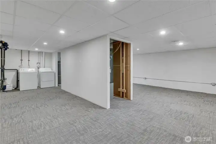 Basement and utility area