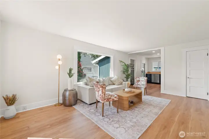 main living looking into the kitchen