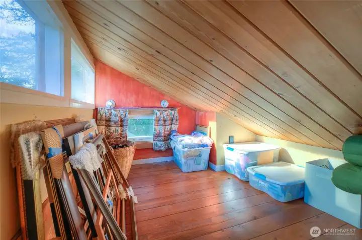 Sleeping loft or storage area