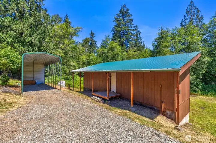 14 x 45 RV parking. 15' tall. 14 x 45 RV parking. 15' tall.