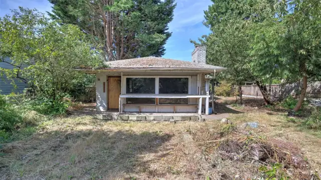 View of the back of the home.