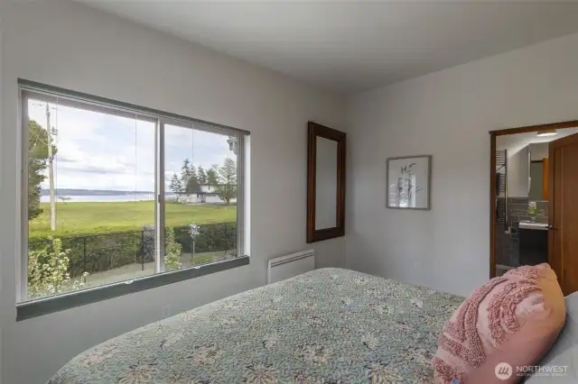 Wake up to water views from the comfort of your own bed.