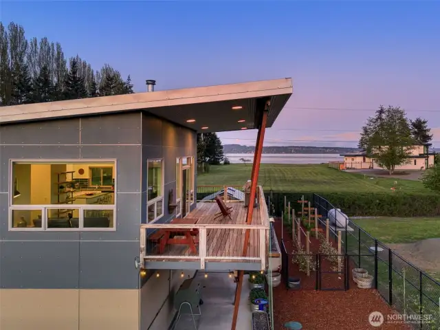 Sunset views from the deck create the ultimate spot to unwind.