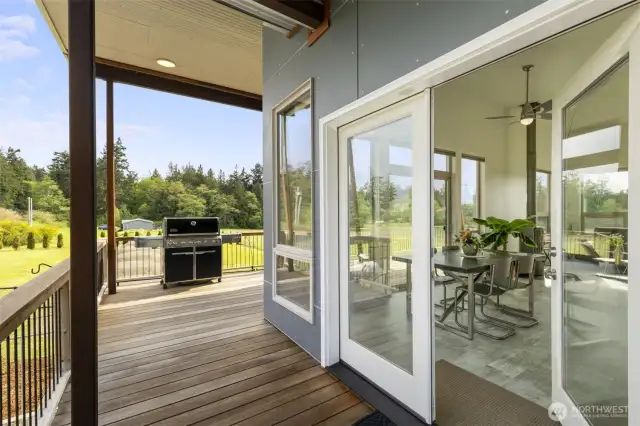 The main entrance offers a welcoming transition from the outside sanctuary to the inside sanctuary.