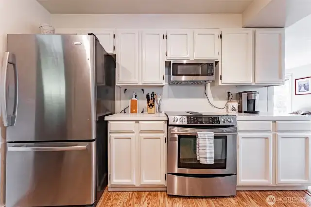Stainless appliances included.