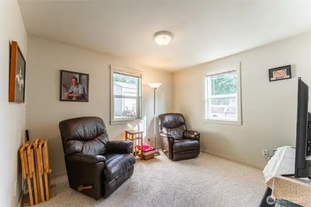 Den or bonus room downstairs with attached bathroom.
