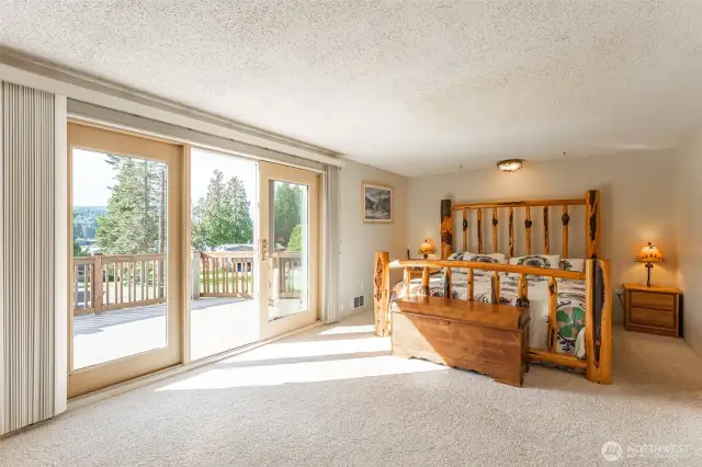 Enjoy the private balcony off the primary suite.