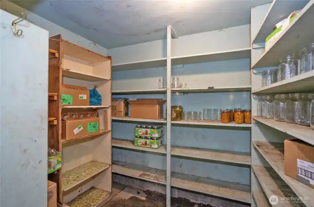 Separate Closet great for canning goods!