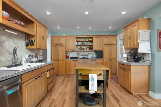 Tons of storage and space in this kitchen!!