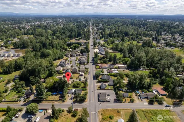 Aerial look of the surrounding area