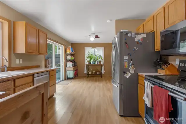 Kitchen with newer appliances
