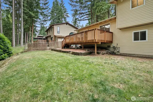 Large backyard