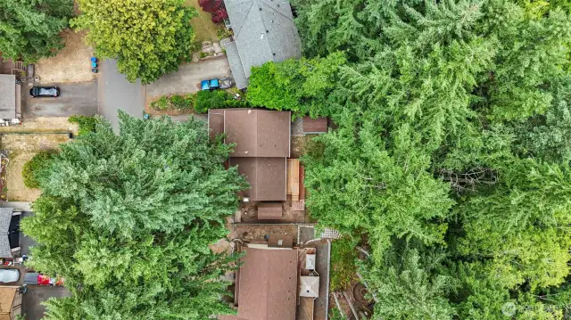 Overhead view of property