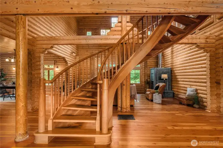 Gorgeous spiral staircase