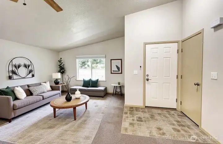 Living room  (virtual staging)