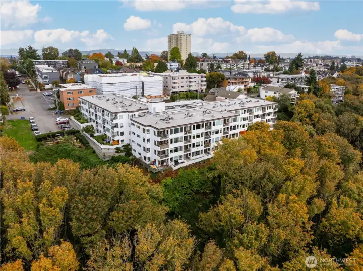 Drone Shot of Atlantic Looking South