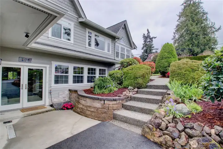 The lower level can easily be accessed by French doors near the 2 car garage. This offers the  perfect set up for a second residence. Ideal for guests, multi generational living or potential short-term rental income.