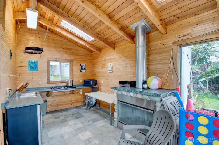 This gazebo is super convenient for lakeside entertaining. The perfect place to start making your lake life memories!