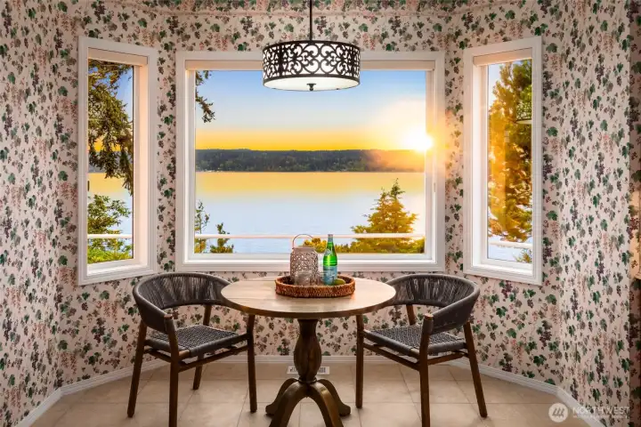 Dining Nook with Panoramic Views — Perfect for Morning Coffee