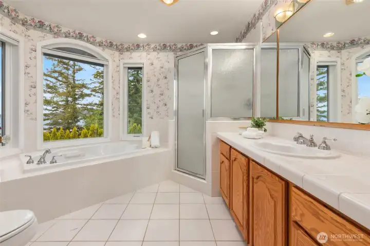 Light-filled Primary Bath