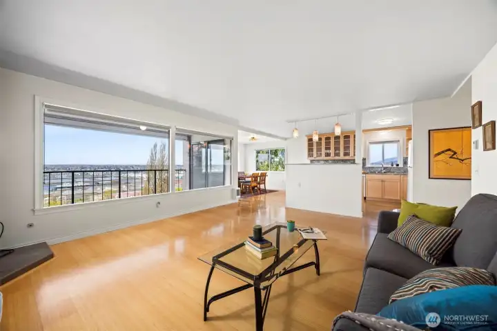 living room with view