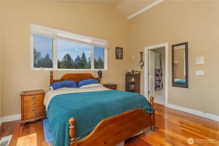 Another view of guest suite #1 featuring an unfinished bathroom ready for your finishing touches.