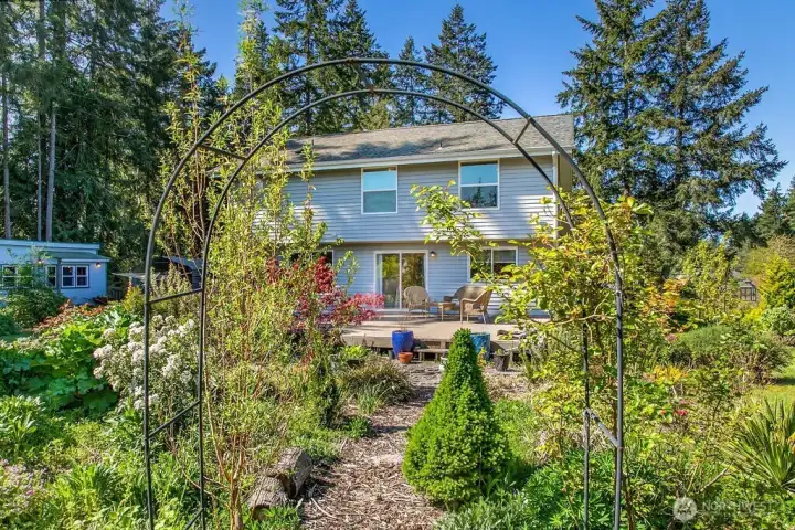 View of home from garden
