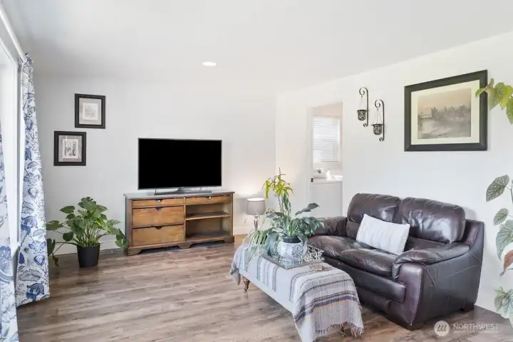 Living area & kitchen great room