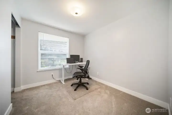 Bedroom 3 Upstairs currently used as a home office