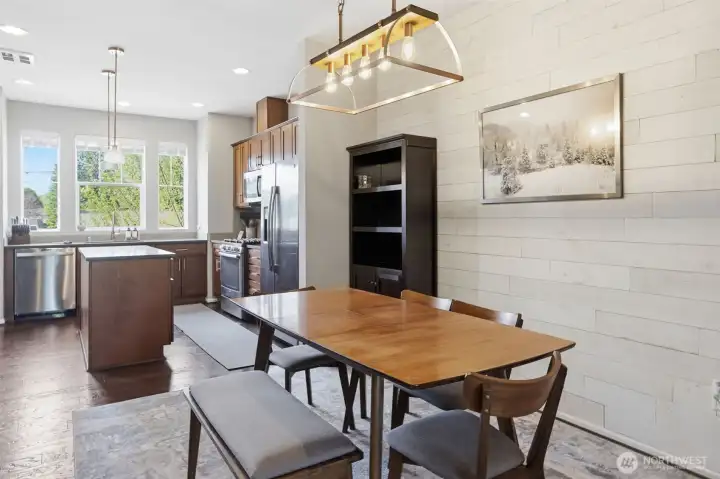 Dining Room with Chandelier on Floor Two