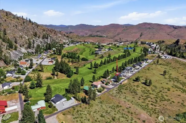 Location on the Alta Lake Golf Course