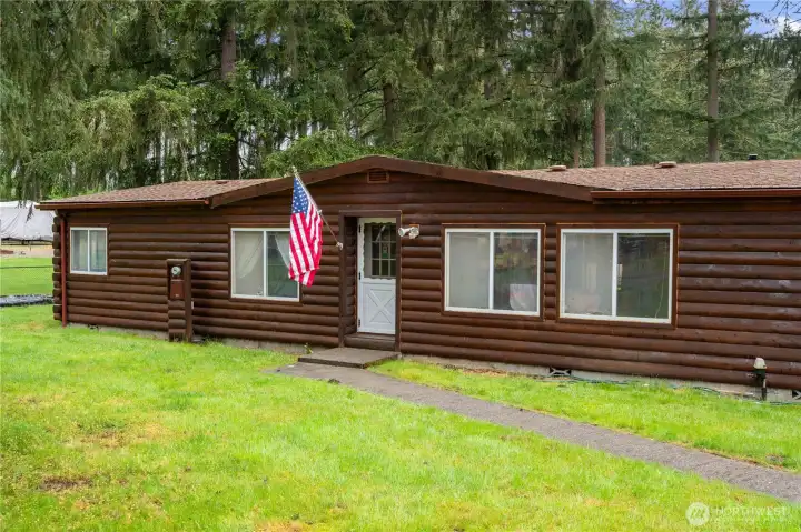 Front of the home: Siding was replaced in 2018. Windows are Vinyl, Roof is Comp.