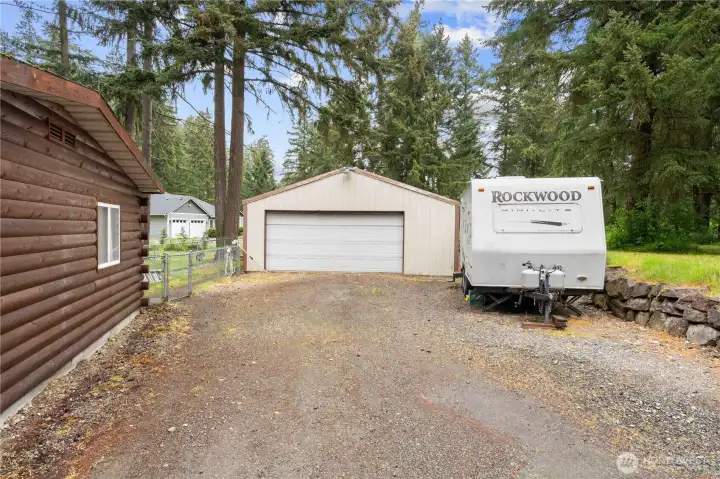 RV PARKING alongside the driveway to the 2-Car Garage.