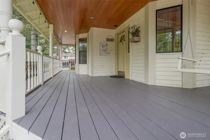 Covered front porch Covered front porch