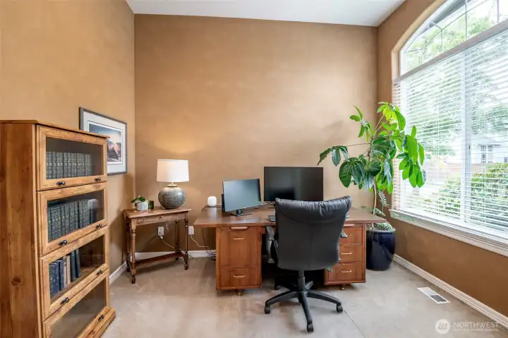 French doors into your main floor office/flexroom.