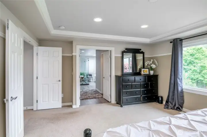 View from your primary into your remodeled ensuite.