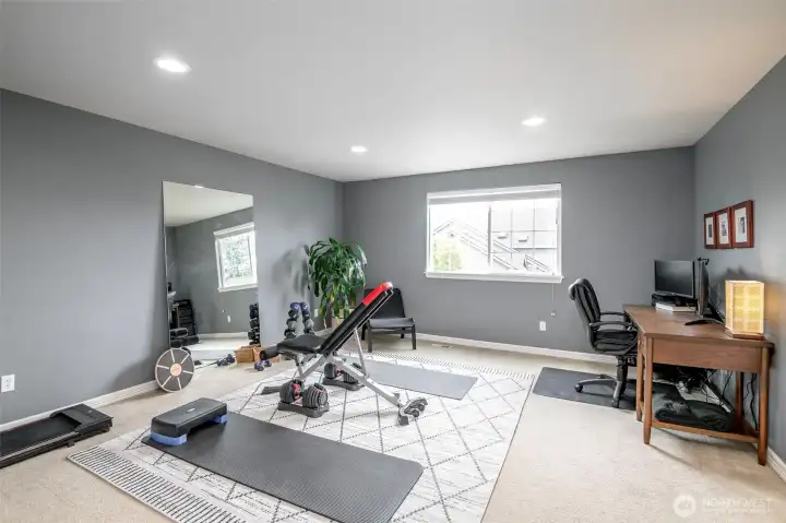 5th bedroom or bonus room with walk-in closet.