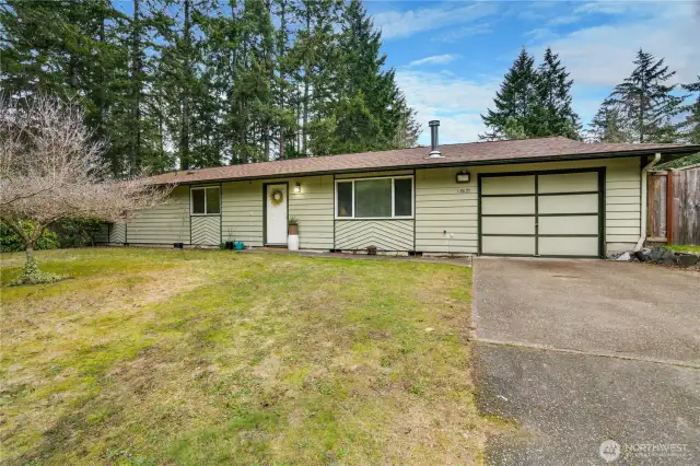 Single level 3 bed, 2 bath, 1,248 SF home with over a 1/3 acre of land, located at the end of a cup-de-sac.