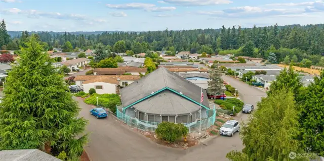 Club house is available for private gatherings. Every Thursday there is a community Coffee Hour . Many other activities like Bunco, Poker, Sewing Club and Crafts are scheduled monthly.