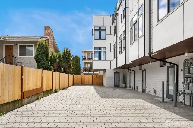 Home includes an off street, EV-Ready parking spot.