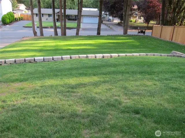 Another view of the front lawn (from the entry door looking out)