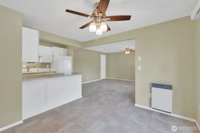 Dining room off kitchen.