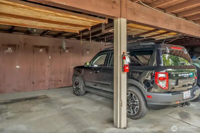 Assigned carport parking