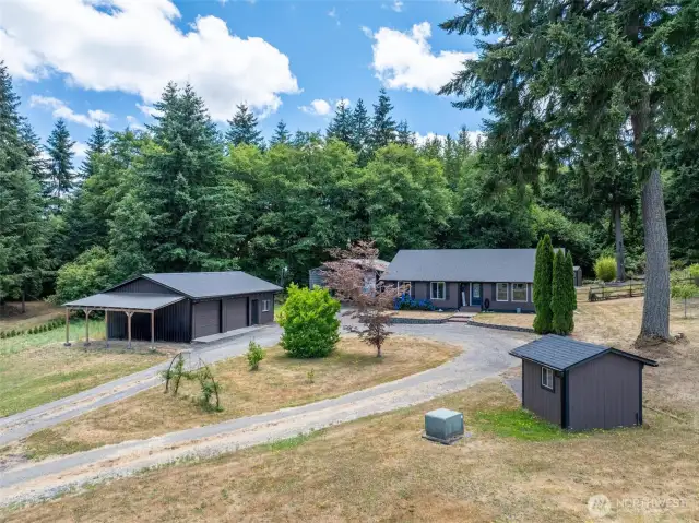 Home & shop on over 2 acres.