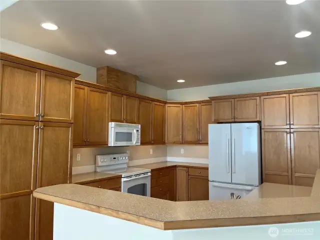 Spacious Kitchen-Hardwood Floors