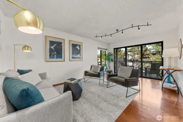Family room with view deck