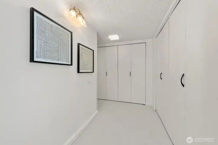 Tons of closet space in primary