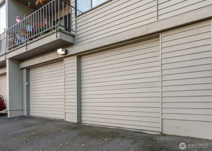 Tandem garage for two cars and large storage room