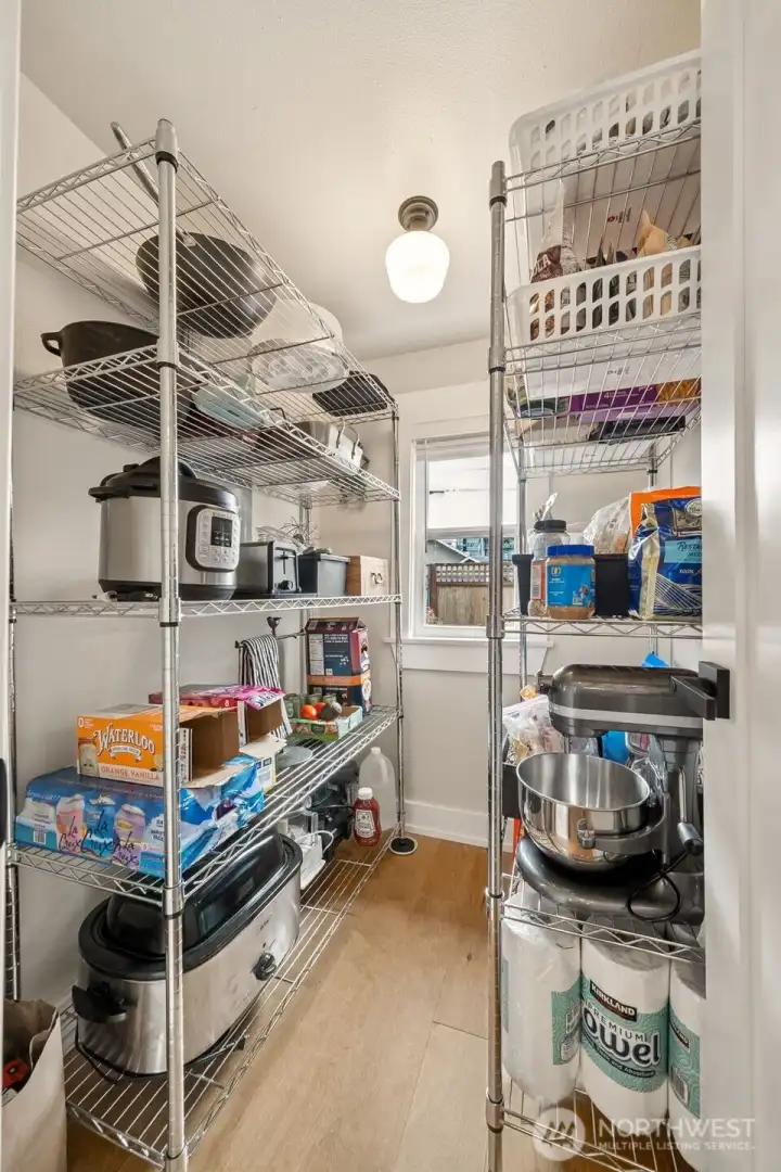Large pantry for storage - could also be a home office space too!